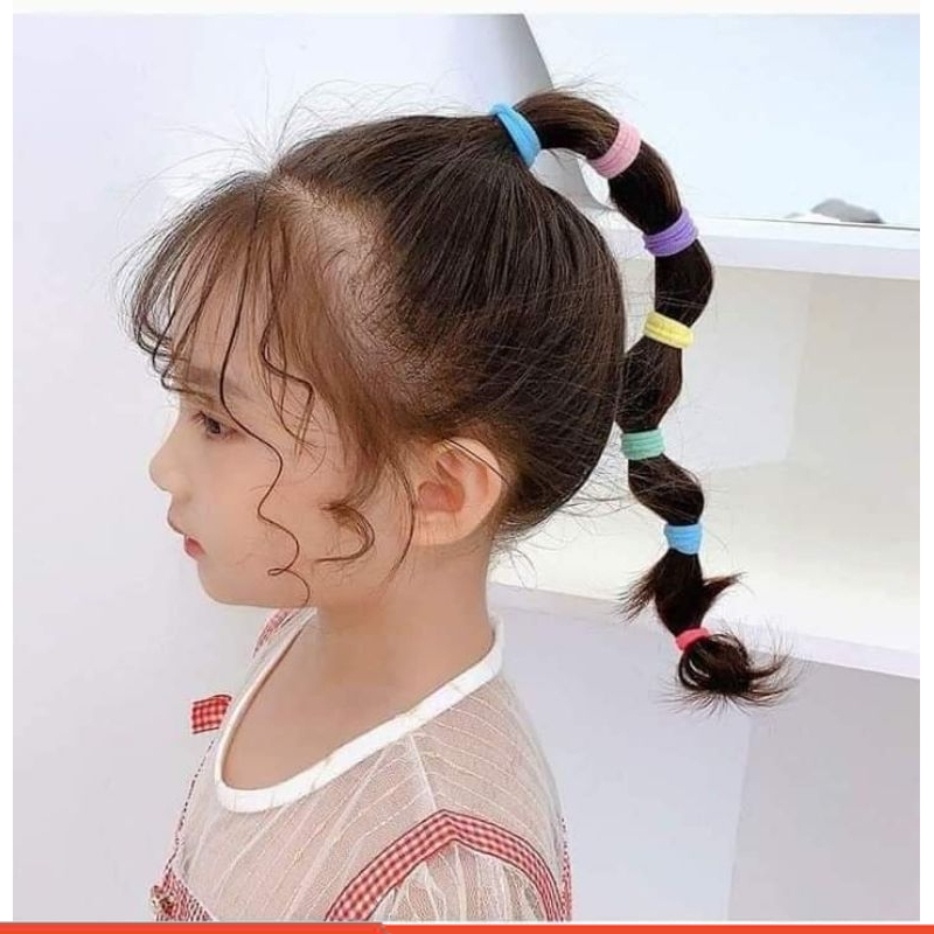 Túi 500 dây chun buộc tóc đủ màu sắc cho bé  SV2207