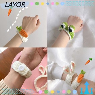 Vòng Đeo Tay Đan Len Hình Động Vật Dễ Thương Thời Trang Cho Bé Gái