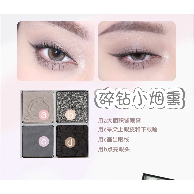 Bảng Phấn Mắt 2 Tầng Kiêm Phấn Má Gogotales Amoy Likes Blush GT426, Phấn Mắt Nhũ Lì Mịn Lâu Trôi Chống Thấm Nước - C155