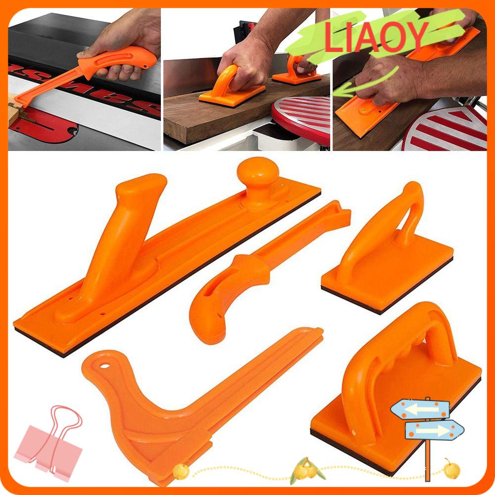 Liaoy bàn cưa khối đẩy đồ gỗ thực tế sử dụng trên bộ định tuyến bàn đẩy an toàn tay cầm