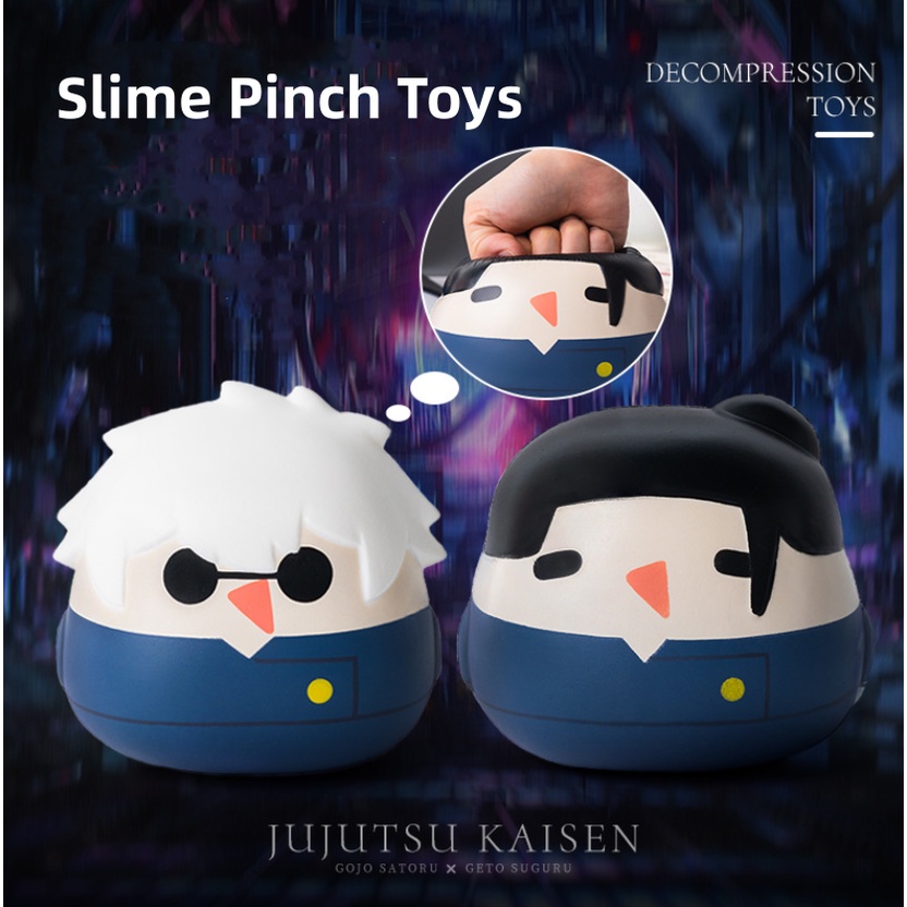 Đồ Chơi Xốp Squishy Giảm Stress Hình Gojo Satoru Geto Suguru Dễ Thương Cho Bé