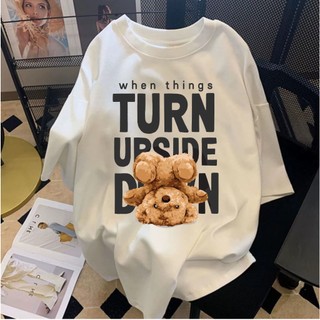Áo thun am nam nữ form rộng gấu upside julibags