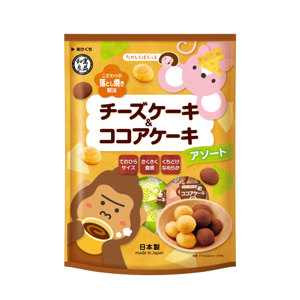 Bánh Ăn Dặm Ryohin Phô Mai & Bánh Cacao Monkey-Mouse