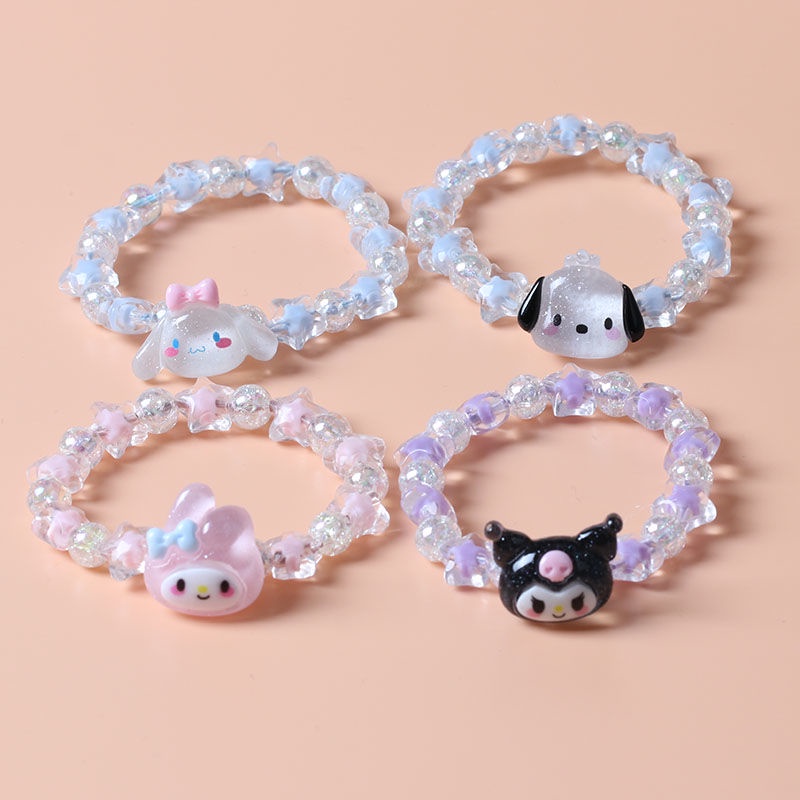 Sanrio series vòng tay phụ nữ vòng tay ngọc trai thời trang khóa vòng tay nữ phụ kiện thời trang trang trí