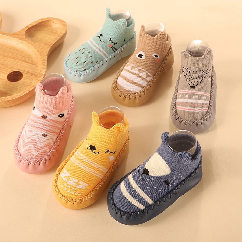 Giày Sneaker Đế Mềm Phối Màu Dễ Thương Cho Bé Tập Đi Walkers