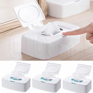  Hộp Đựng Khăn Giấy Ướt Bằng Nhựa Màu Trắng Tiện Dụng Cho Xe Hơi   Nhà Cửa 