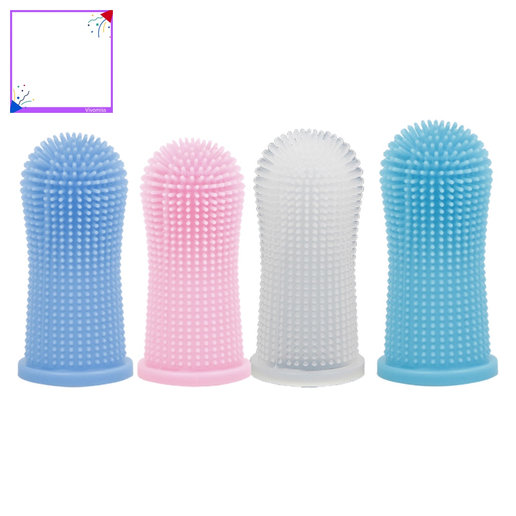 Bàn Chải Đánh Răng Silicone Kết Cấu Không Gây Dị Ứng Cho Thú Cưng