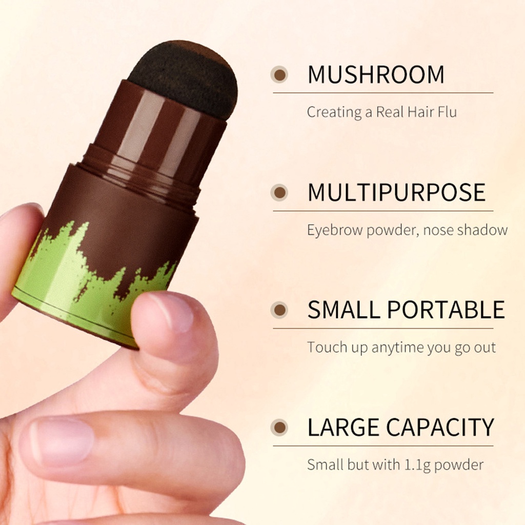 Phấn Che Khuyết Điểm Chân Tóc Màu Đen Và Nâu Tự Nhiên Chống Nước Lâu Trôi