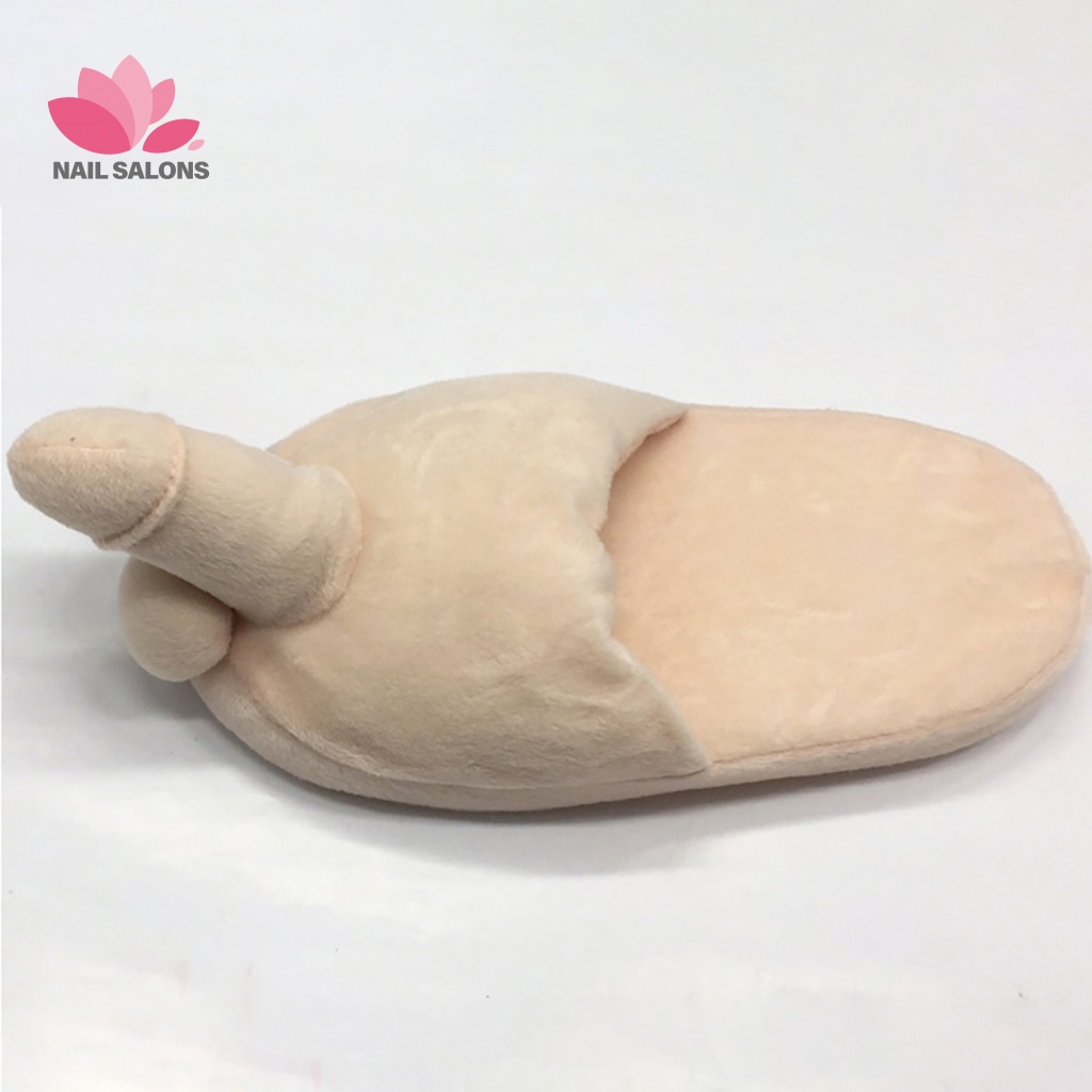 1 Đôi Dép Bông Phẳng Chống Trượt Sáng Tạo Thời Trang Mùa Đông Cho Nam Nữ