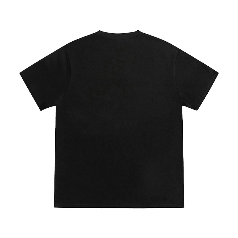 Áo Thun Cotton Tay Ngắn Dáng Rộng Thêu Họa Tiết Thời Trang Mùa Hè Cho Cặp Đôi