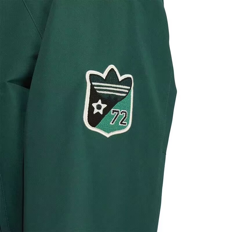 Áo Khoác Thể Thao Cổ Đứng Thêu Logo Adidas Thời Trang Cho Cặp Đôi