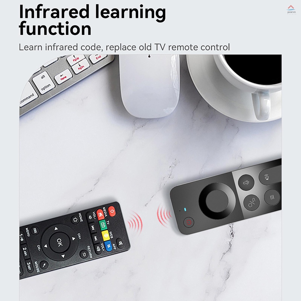Bàn Phím Không Dây W3 2.4G Điều Khiển Bằng Giọng Nói IR 6 Trục Cảm Biến Chuyển Động Cho Smart TV Android TV BOX PC