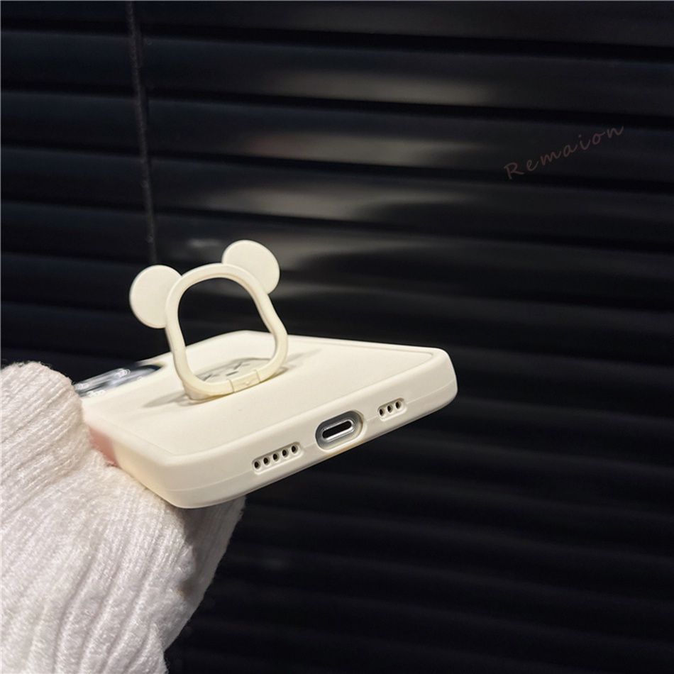 Ốp Điện Thoại Silicone Hình Gấu 3D Cho iPhone 7 8 Plus 11 12 13 14 Pro MAX 11Pro X XR XS MAX SE 2020 2022 11Pro