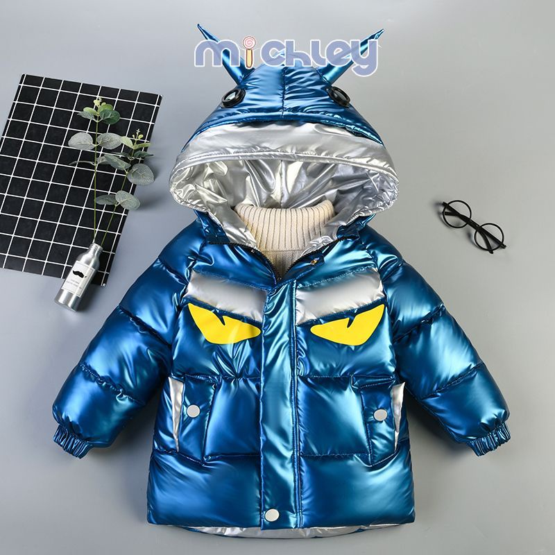 Michley Áo Khoác Đệm cotton Dày Phong Cách Mới Mùa Đông Cho Bé Trai