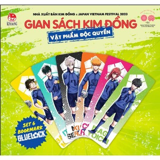 Set 6 bookmark bluelock - nxb kim đồng - blue lock - fes japan vietnam festival 2023