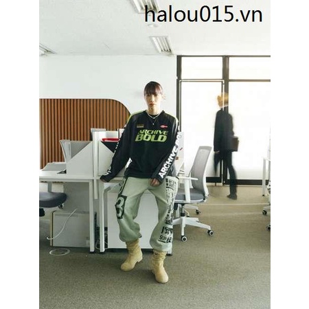 Áo Thun Nữ Tay Dài In Chữ Badalee939 Phong Cách Retro