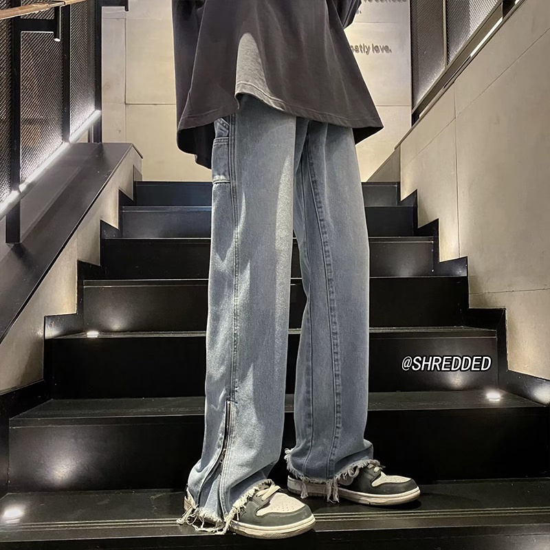 Quần jeans Dài Ống Loe Thời Trang Dành Cho Nam