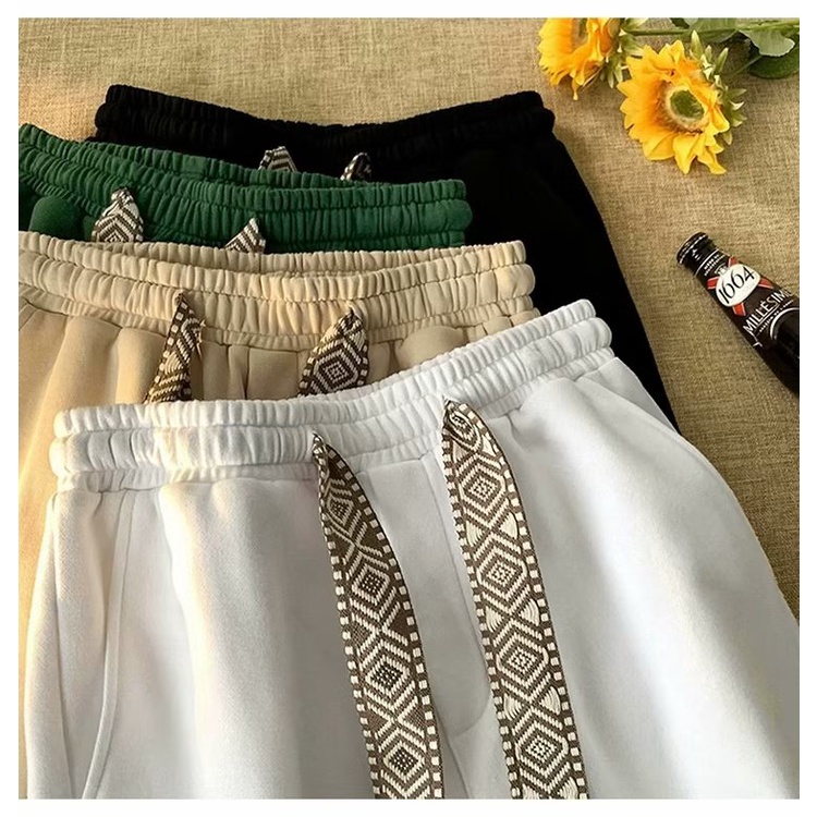 Quần Short Thể Thao 5 / 4 Dáng Rộng In Họa Tiết Hoạt Hình Phong Cách Hàn Quốc Thời Trang Mùa Hè Cho Nam Size M-5XL