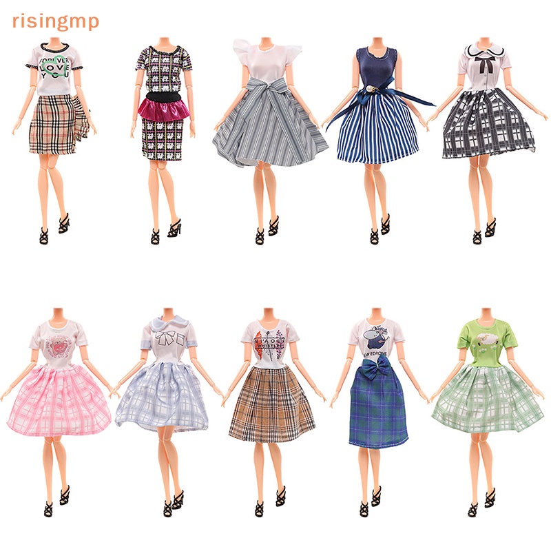 1 Bộ Đầm / Váy Ngắn Thời Trang Mùa Hè Cho Búp Bê Dài 30cm