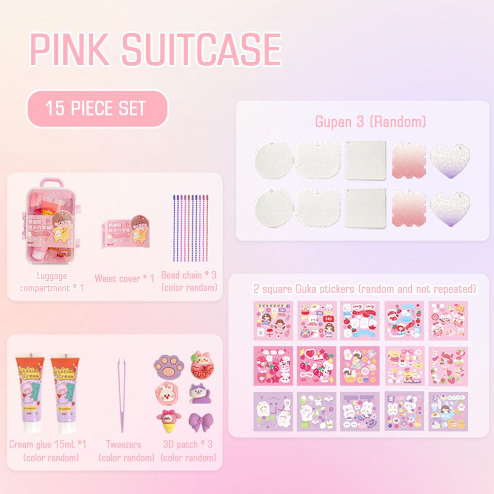 Phim hoạt hình 3d sticker guka set hành lý tự làm dễ thương guka girl đồ chơi trẻ em kuromi diy toy gift for kids