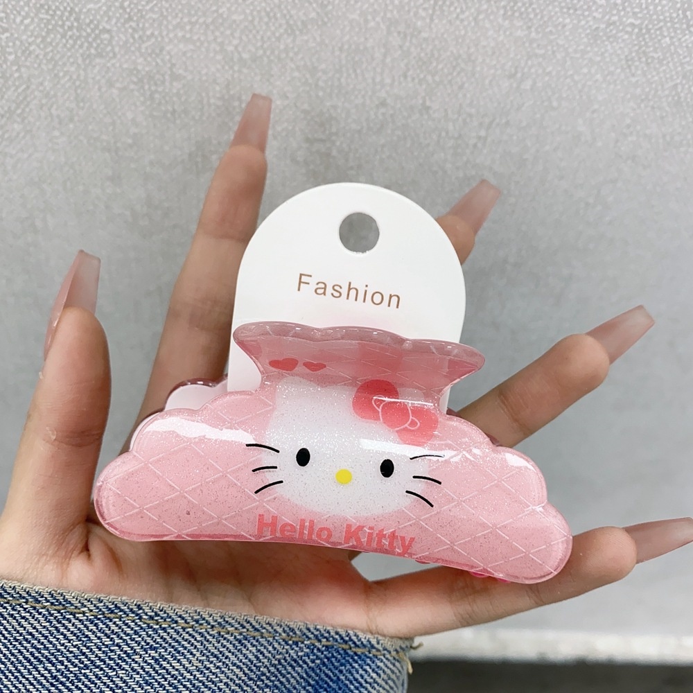 Kẹp Tóc Hoạt Hình Dòng Sanrio Của Nhật Bản Kurumi Dễ Thương Kẹp Tóc Lớn Lấy Trái Tim Bé Gái .