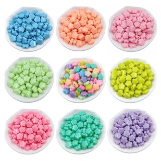 Set 100 hạt xỏ lỗ hình hoa dùng để làm đồ handmade