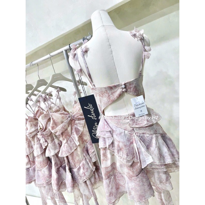 Váy tơ bèo tiểu thư