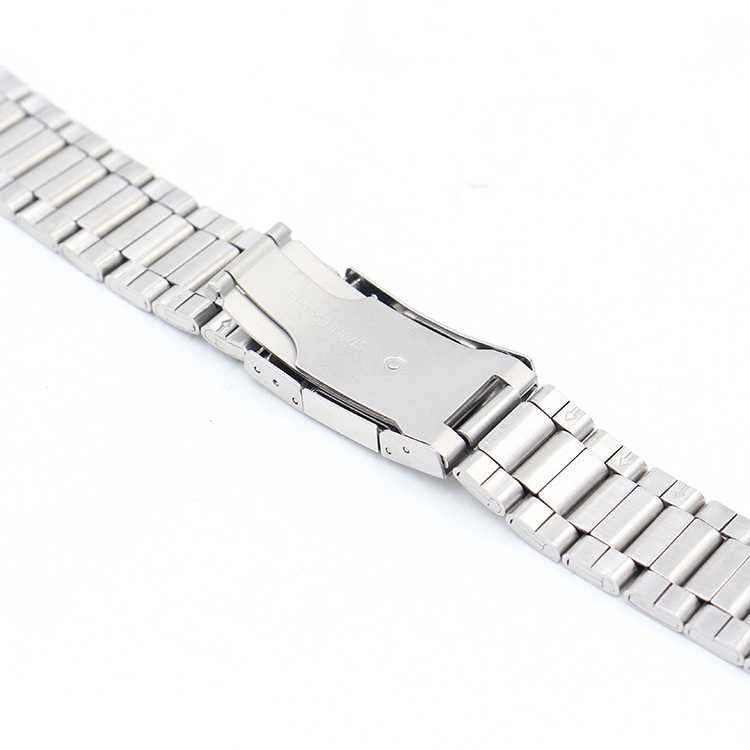 Dây đeo đồng hồ bằng thép không gỉ 20mm 22mm cho dây đeo seiko vòng đeo tay đa năng phụ nữ đàn ông thay thế dây đeo tay cong đầu kim loại