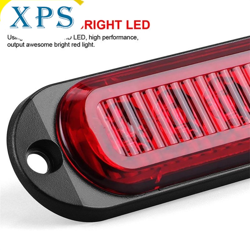 Xps 4 led đèn đánh dấu bên 12-24v đèn phác thảo chống thấm nước xe đầu kéo xe tải van xe buýt đèn báo cảnh báo an toàn