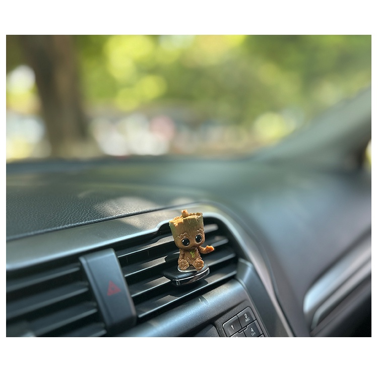 Guardians of the galaxy tree hình groot car center console đồ trang trí phim hoạt hình dễ thương xe búp bê đồ trang trí chữa bệnh xe hơi phụ kiện làm bằng tay