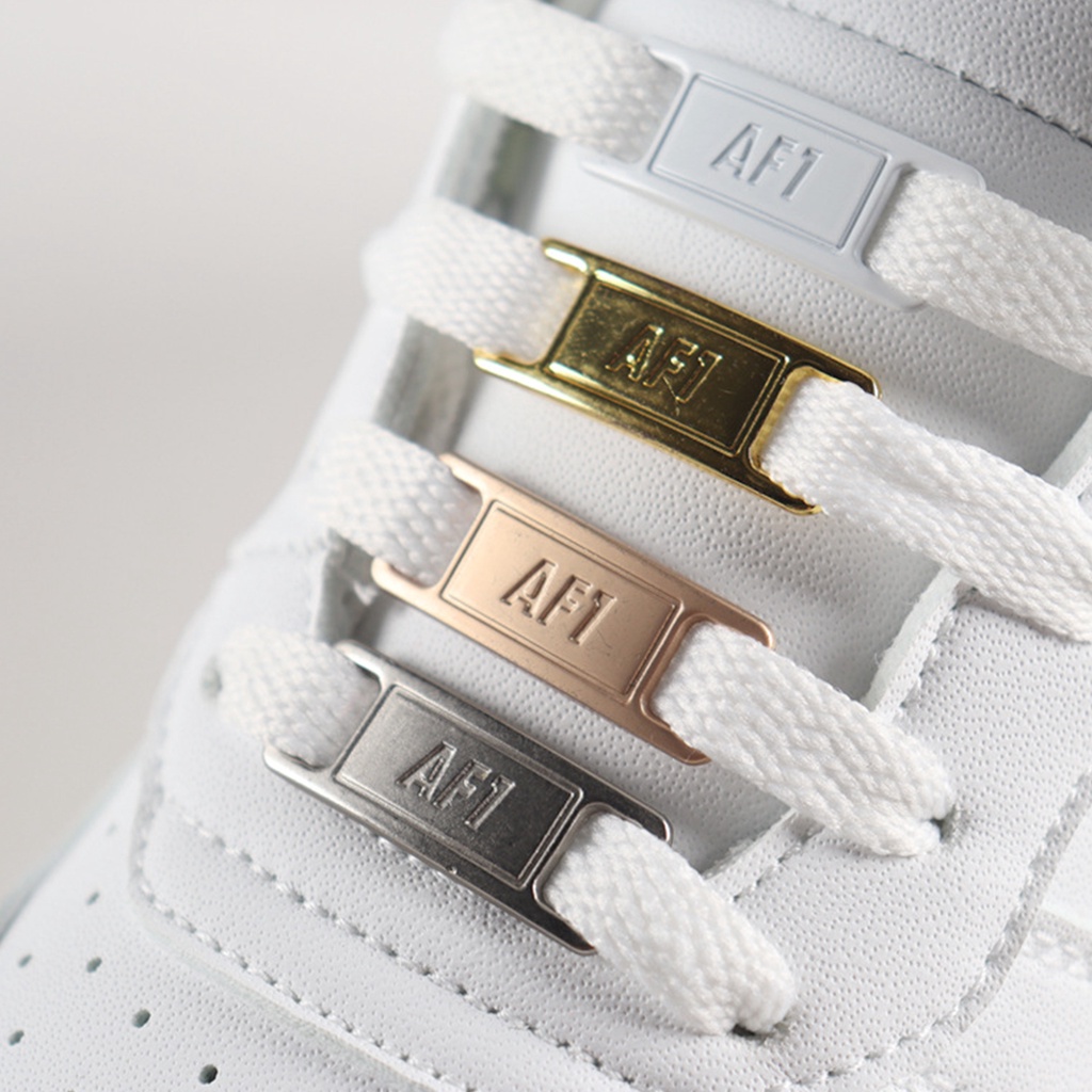 1 cặp thời trang phong cách cá tính all-match sneaker kits giày ren khóa trang trí diy