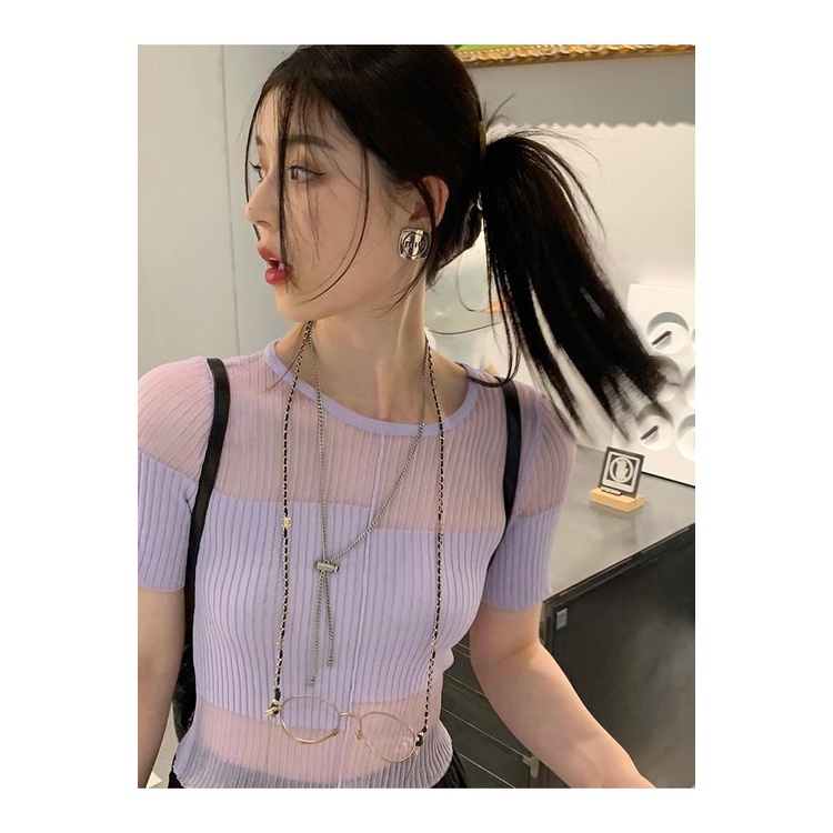 Miumiu Bông Tai Tròn Bằng Thép Titan In logo Chữ Thời Trang Cho Nữ
