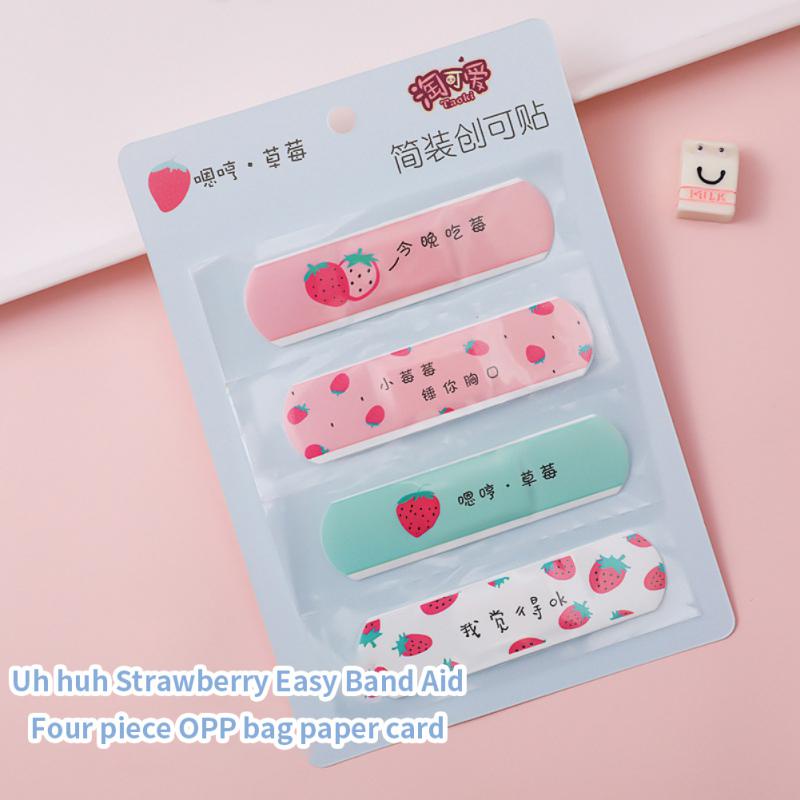 Set 4 Miếng Dán Băng Cá Nhân Thoáng Khí Chống Mài Mòn Chống Thấm Nước Họa Tiết Hoạt Hình Dễ Thương Dành Cho Trẻ Em