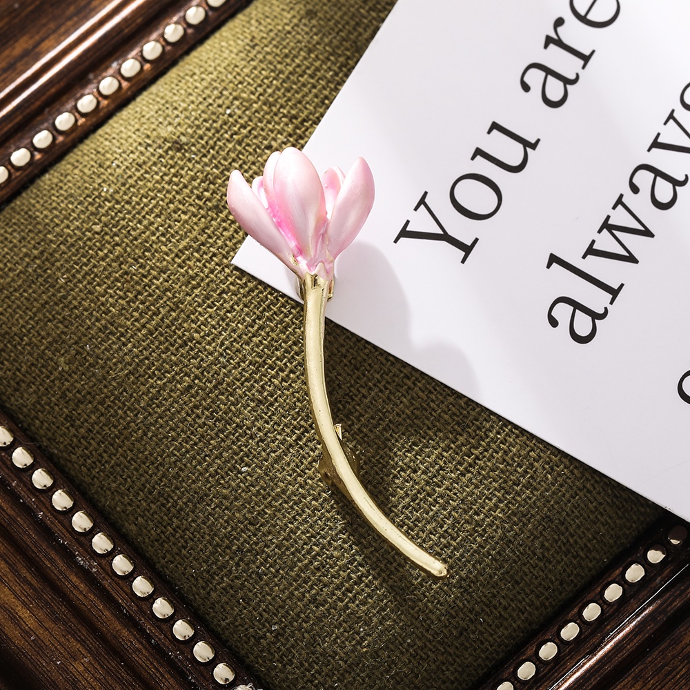 Ghim Cài Áo Hình Hoa Lan Đính Ngọc Trai Cao Cấp Dễ Phối Đồ Thời Trang Cho Nam Và Nữ