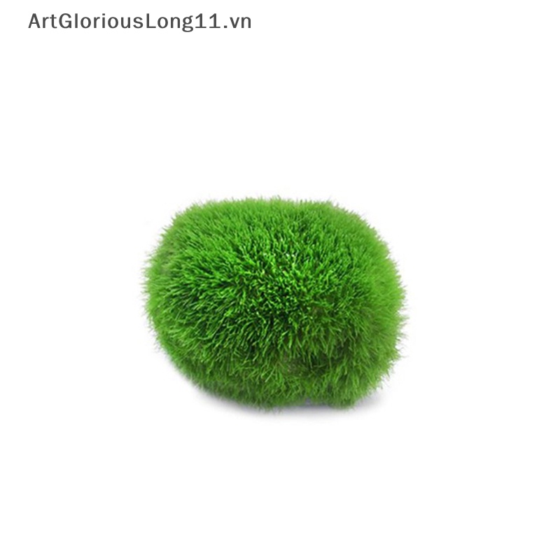 Artgloriouslong 3-4cm marimo balls tảo cá tôm trang trí mô phỏng quả bóng tảo xanh cây nhân tạo.