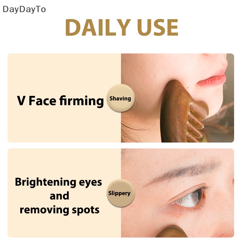 Daydayto head meridian massage comb green sandal liệu pháp châm cứu răng rộng năm.