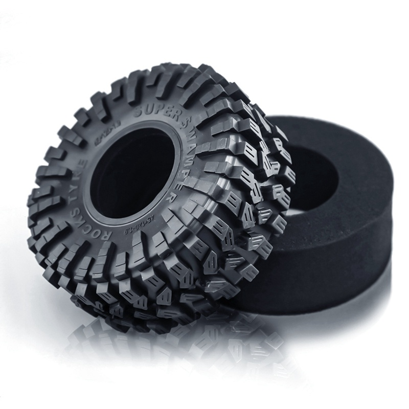 Bộ 4 Bánh Xe Cao Su 120mm 1.9in Cho Xe Điều Khiển Từ Xa traxxas trx4 rc4wd d90 axial scx10 90046 ii redcat