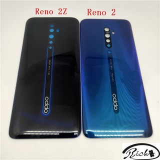Nguyên bản dành cho oppo reno z / reno 2 / reno 2z reno2 z f mặt sau nắp pin cửa vỏ hộp bộ phận sửa chữa kính phía sau