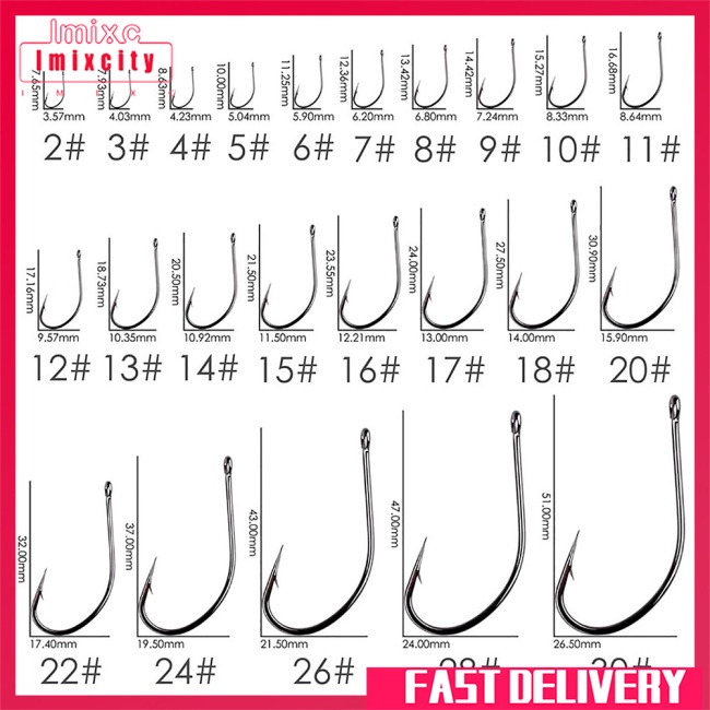 Móc câu imixcity gói cá chép có gai bằng thép không gỉ carbon cao với hộp bán lẻ nguyên bản móc câu cá