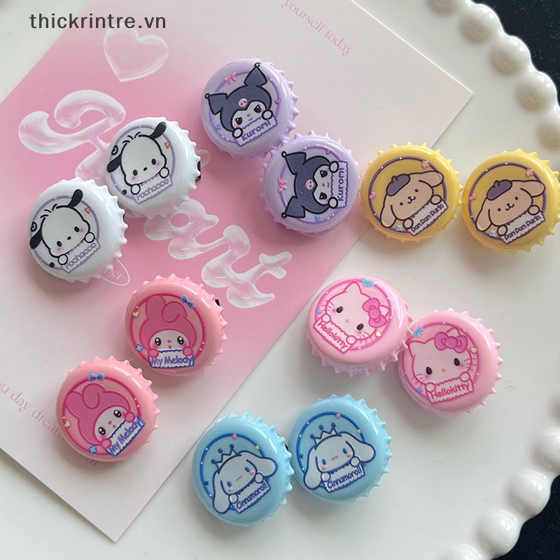Thi hàn quốc kawaii cartoon chai nắp kẹp tóc định hình cho bé gái đáng yêu dễ thương kuromi my melody phụ kiện tóc vn