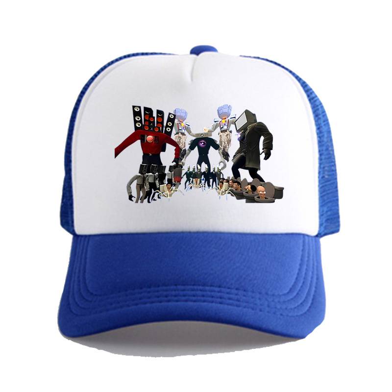 Ere1 skibidi toilet mũ cao điểm dễ thương mũ chống nắng thoáng khí mùa hè mũ bóng chày đa năng thể thao giải trí mũ lưới mũ chống nắng