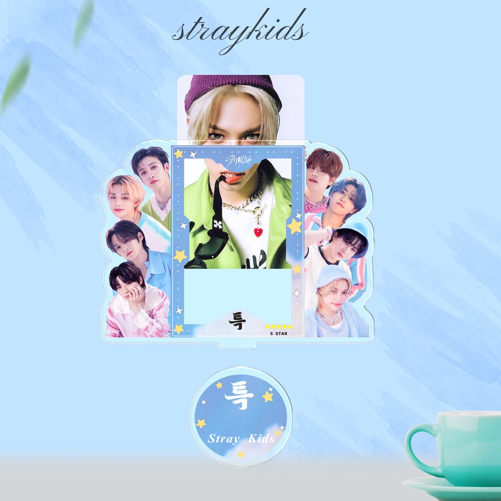 Kpop straykids acrylic standing plaque khung ảnh 5-star mới mảng bám trang trí thẻ nhỏ