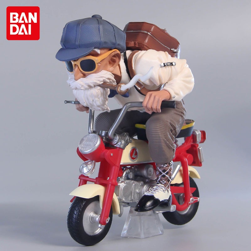 New dragon ball son goku figure master roshi kid goku kame sennin with motorcycle pvc action figures bộ sưu tập đồ chơi mô hình