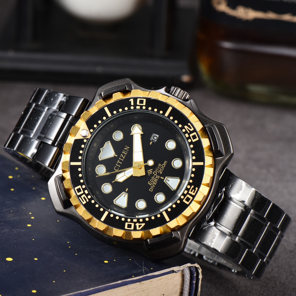 Citizen đồng hồ thạch anh vuông cho nam chất lượng aaa đồng hồ đeo tay thể thao chống nước 3atm tự động ngày thời trang đồng hồ nam thông thường