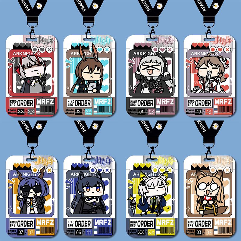 Giá Đỡ Thẻ id / id / id / Thẻ id + Dây Đeo Hình arknights rosmontis Sakadi mudrock Cho Học Sinh