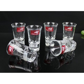 Ly uống rượu Bộ 6 ly uống rượu thủy tinh DELI cao cấp