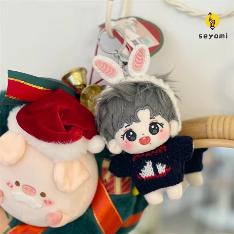 10 cm xiao zhan wang yibo búp bê bông sang trọng dễ thương bjyx đồ chơi nhồi bông mềm thần tượng búp bê người hâm mộ bộ sưu tập quà tặng kèm quần áo
