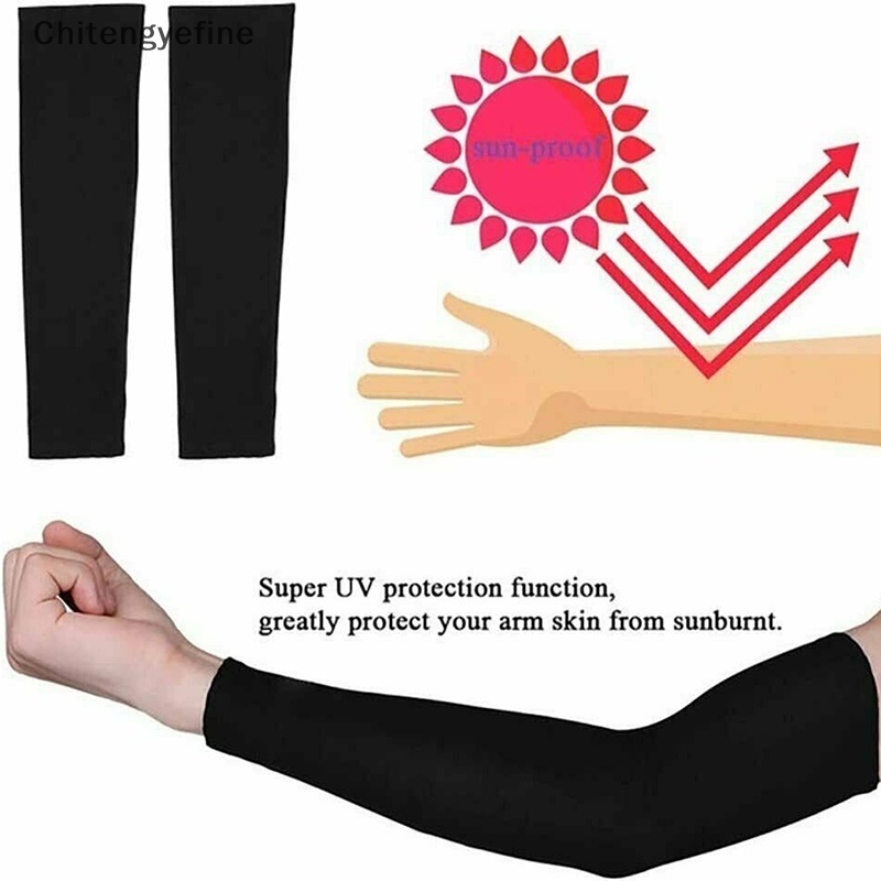 Ctye 1 cặp làm mát cánh tay tay áo che uv chống nắng thể thao ngoài trời cho nam giới nữ tốt