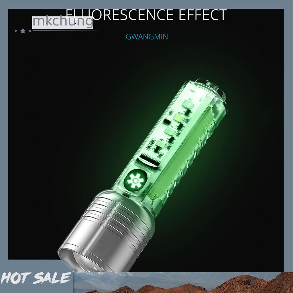 Đèn pin led xhp50 500mah 800lm đèn pin type-c usb có thể sạc lại chống thấm nước