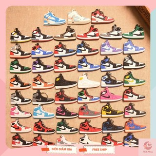 Móc khóa hình chiếc giầy sneaker 2D, móc khóa mini cao su hình chiếc giầy